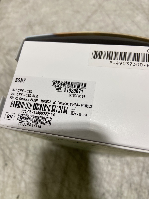 Photo 1 of Sony CRE-C20 Self-Fitting OTC Hearing Aids for Mild to Moderate Hearing Loss, Prescription-Grade Sound Quality, Compact Virtually Invisible Design, Customizable App, and Rechargeable Battery