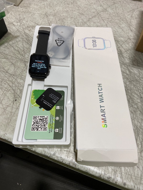 Photo 1 of DIVOAZBVO Smart Watch for Men, 120+ Sports Modes Smartwatch with 1.83" HD Touchsreen, Sleep Monitor, IP67 Waterproof, Bluetooth Call & Music Control Fitness Watch for iPhone/Android Black