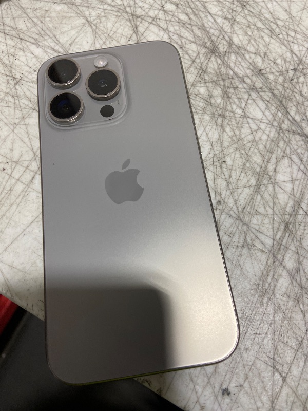 Photo 1 of Apple iPhone 15 Pro, 128GB, Natural Titanium - Unlocked (Renewed)