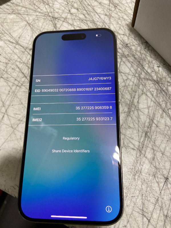 Photo 1 of Apple iPhone 15 Pro, 128GB, Natural Titanium - Unlocked (Renewed)