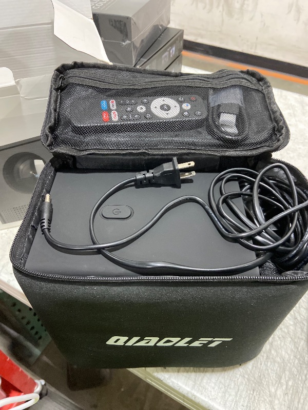 Photo 1 of ?Official Licensed Google TV?4K Smart Projector with WiFi and Bluetooth : Unlimited Access to Streaming Apps, 1200 ANSI, Dolby Audio, 80% Zoom, 300" Portable Movie Projector for Indoor/Outdoor