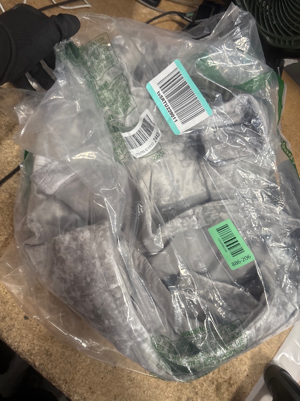 Photo 1 of ***PILLOWCASES ONLY*** BEDELITE Velvet Quilt Set King Size - Luxury Velvet Comforter Bedding Set 3 Pieces, Soft Cozy Light Grey Oversized Bedspread Coverlet for All Seasons with 2 Pillow Shams