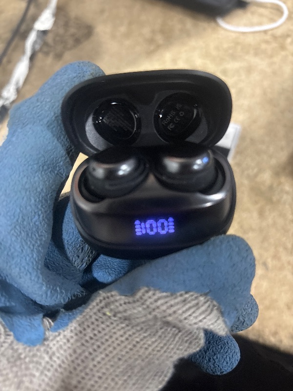 Photo 1 of *** CHARGE DOESN'T HOLD LONGER THAN 4 HOURS*** DUSONLAP Sleep Earbuds Bluetooth 5.4 in Ear Light-Weight Headphones, Mini Sleep Headphones Small Design for Side Sleepers, 47H Playtime with Charging Case, Clear Calls Earphones, Carbon Black