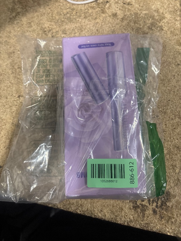 Photo 1 of 2 in 1 Wireless Hot Comb Hair Straightener, Portable Electric Press Ceramic Heat Comb for Wigs, Black Hair & Beard (Pink)