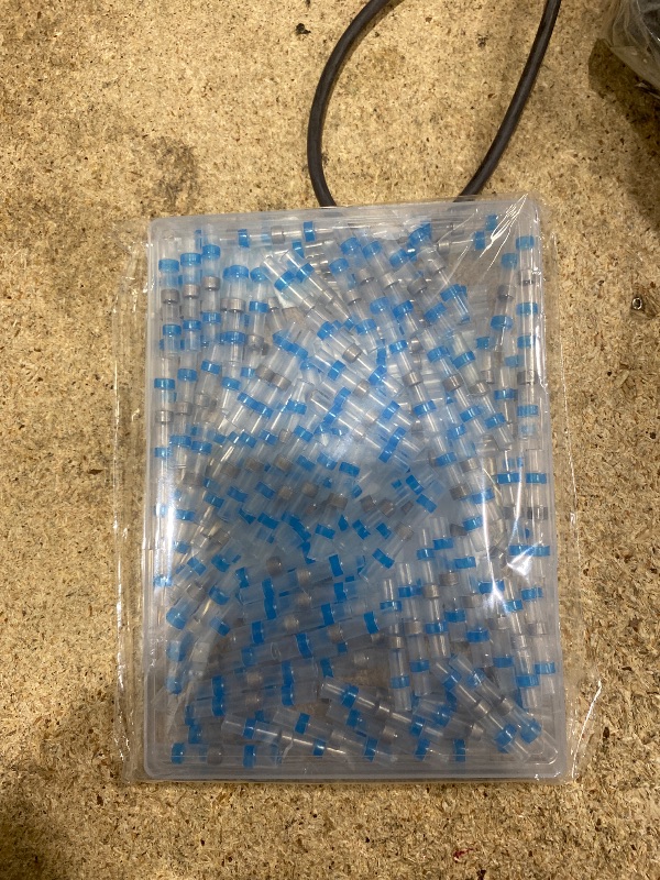 Photo 1 of 130 PCS Blue Heat Shrink Butt Connectors,16-14 AWG, Self Soldering Butt Connector, Waterproof Solder Seal Wire Connectors, Butt Splice Wire Terminals for Automotive Marine Boat
