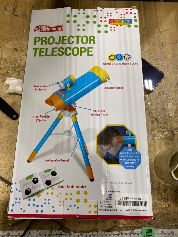Photo 1 of **MISSING PIECE**Little Experimenter Projector Telescope for Kids, Children's Telescopes & 24 Space Images, Educational Book Incl, STEM Activity Science Toys, Learning Gifts for Boys & Girls Ages 3 4 5 6-12 Year Old