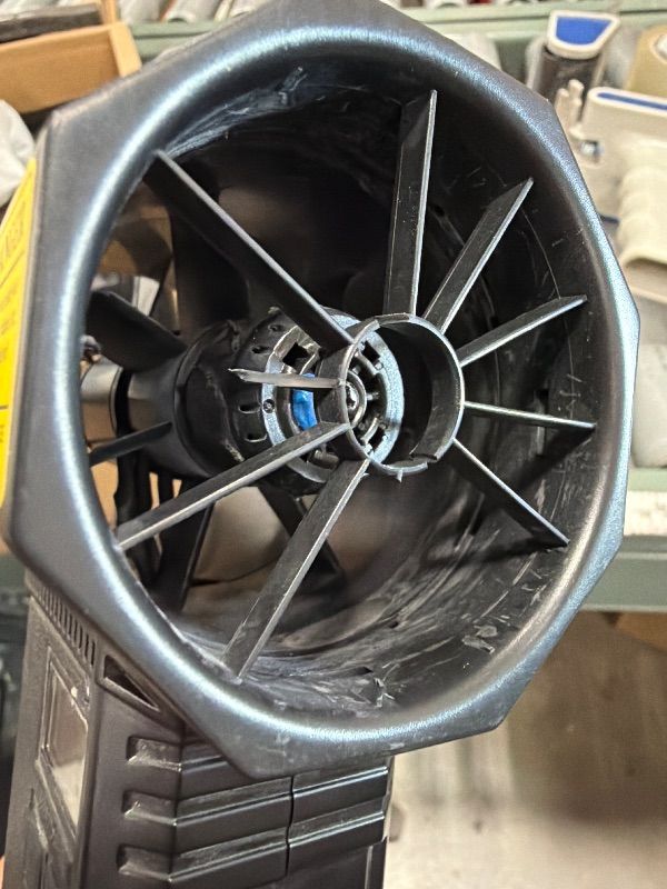 Photo 1 of ***SEE NOTES***
XOOPON Oversize Car Dryer Air Blower Turbo Fan, Instantaneous Thrust 1.60KG/S, 4 Speeds, 4000mAh, 64MM Super Electric Cordless Leaf Blower for Patio Cleaning, Lawn Care and Car Drying-Deep Gray