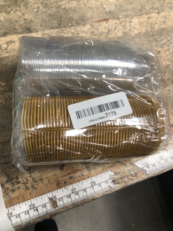 Photo 1 of 2 Inch 50 Pack Clear Plastic Mini Cupcake Containers Individual Packaging Mini Cupcake Holder, Disposable Treat Boxes with Dome Lids for Muffin Mooncake Cake Macaron(yellow)