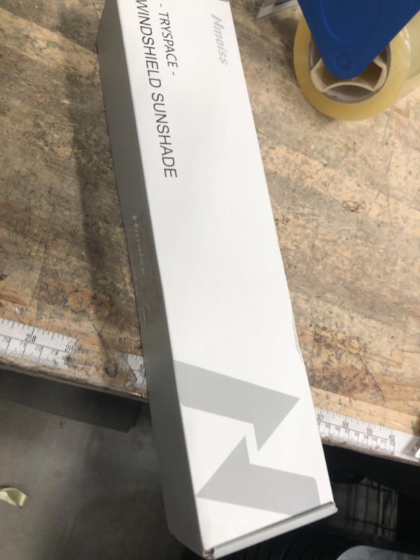 Photo 1 of [2025 Upgrade] Nmoiss Windshield Sun Shade Umbrella - [Vinyl Coating Heat Shield] Protect Car from Sun Rays & Heat Damage Keep Cool and Protect Interior, Spring Structure Edge Medium 56" L x 31" W