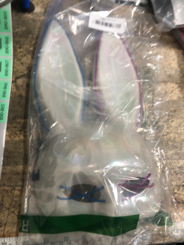 Photo 1 of KatchOn, Halloween Mask LED Light Up Bunny Mask - Purge | Realistic Movie Cosplay, Halloween Cosplay Party | White Mask for Masquerade Parties | Halloween Costume Accessory