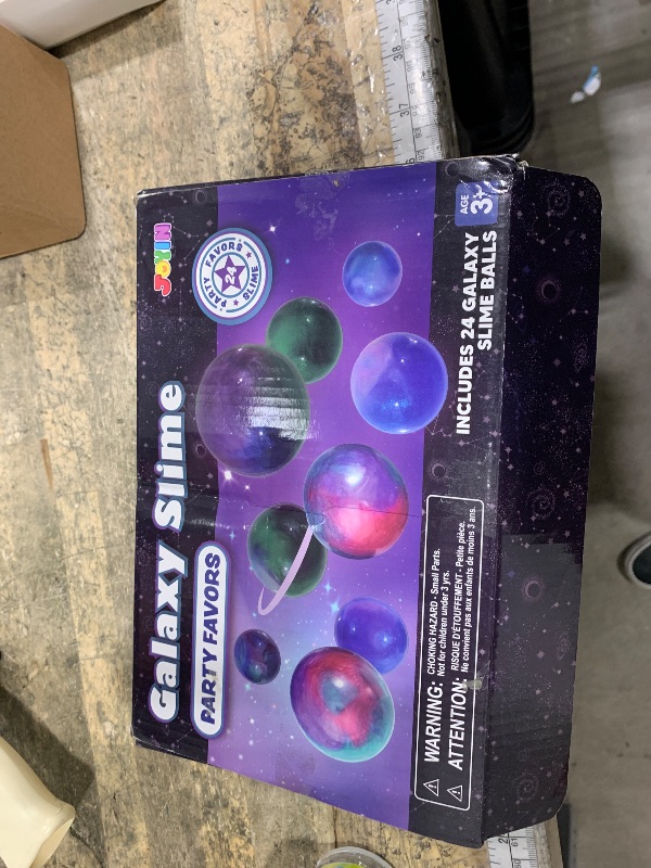 Photo 1 of ***MISSING PIECES*** JOYIN Slime Party Favors, 24 Pack Galaxy Slime Ball - Stretchy, Non-Sticky, Mess-Free, Stress Relief, and Safe - Toys for Girls and Boys - Classroom Reward, Party Supplies