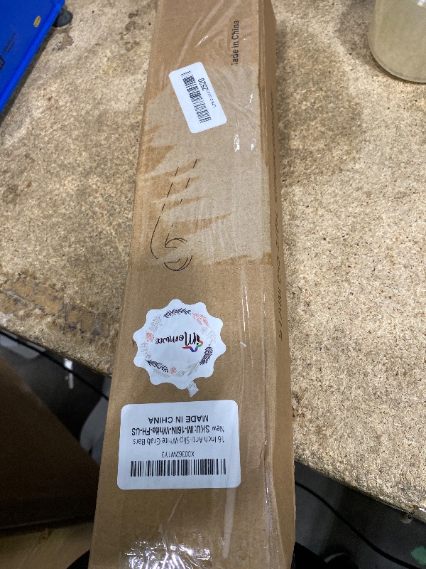 Photo 1 of 2 Pack 16 Inch Oil Rubbed White Shower Grab Bars w/Anti-Slip knurled Grip, iMomwee Stainless Steel Wall Mount Bathroom Safety Balance Handrail, Handicap Elderly Senior Assist Textured Grab Bar Handle