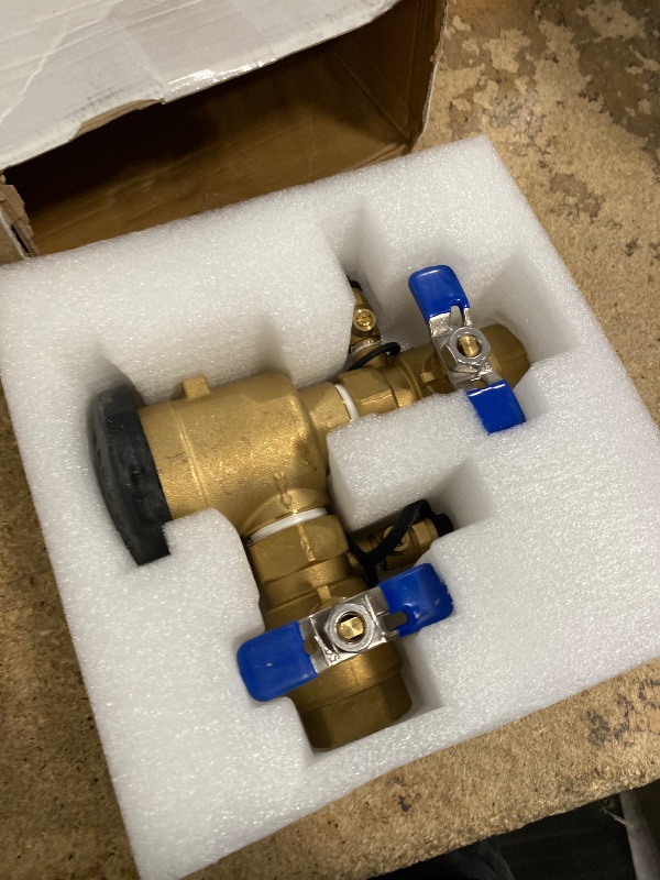 Photo 1 of 1”720A Pressure Vacuum Breaker Assembly, Replacement for Zurn Wilkins 1-720A Thickened Brass Backflow Preventer Valve, Max 400 PSI, for Irrigation Systems and Commercial Water Supply Systems