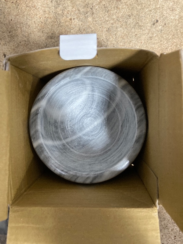 Photo 1 of **SEE NOTES***HIC Kitchen Mortar and Pestle Set, Solid Carrara Marble, 3.8-Inch, Spice Herb Grinder, Pill Crusher, Nut Butter Maker