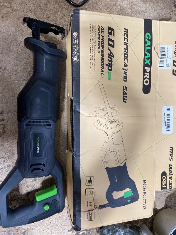 Photo 1 of ***SEE NOTES***GALAX PRO 120V Reciprocating Saw, 6.0 Amp Variable Speed Corded Reciprocating Saw with1-1/8" Stroke Length, 2800RPM and 6" Max for Wood, Metal, PVC Pipe Cutting