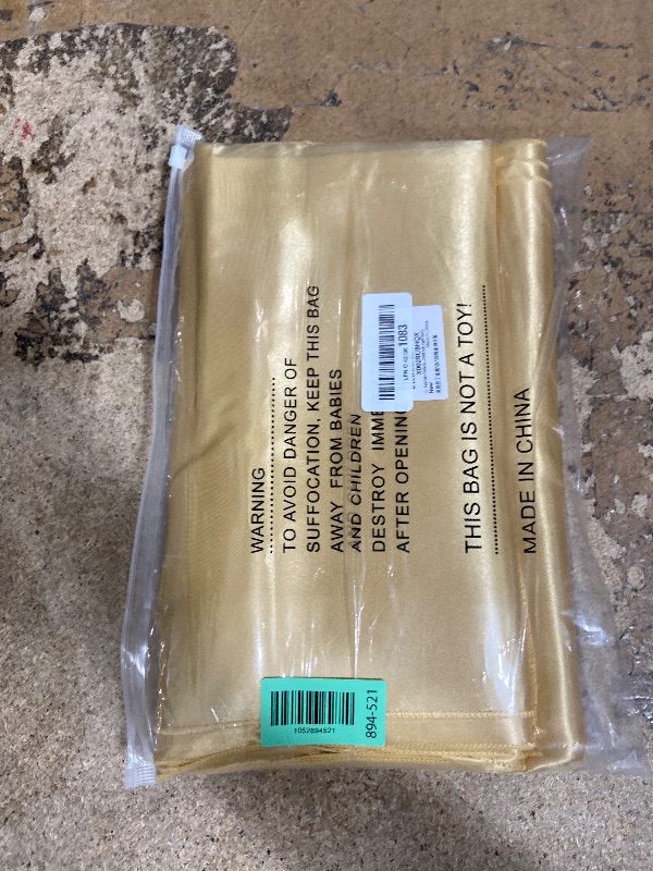 Photo 1 of 10-Pack Satin Table Runner Light Gold 12 x 108 inches Long, Table Runners for Wedding, Birthday Parties, Banquets Decorations?10 Pack, 12x108 Inch, Light Gold?