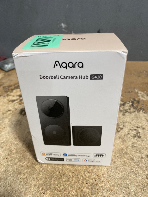 Photo 1 of Aqara Smart Doorbell Camera G410 with Chime, 2K, HomeKit Secure Video, 2-Way Audio, Built-in Matter Hub, Wireless/Wired, Supports Apple Home, Alexa, Google, Home Assistant, 2.4G/5GHz Wi-Fi, Black
