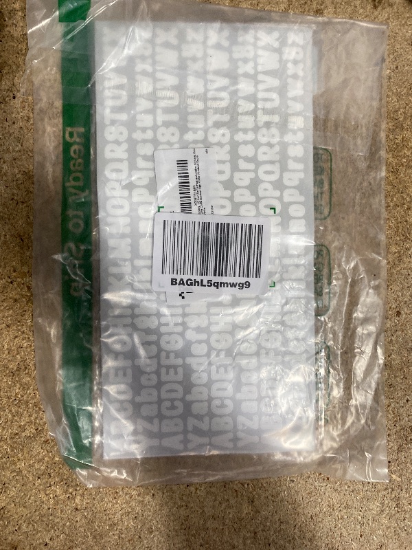 Photo 1 of 10 Sheet Small Letter Stickers, 1/2 Inch Self Adhesive Alphabet Stickers, Cute Vinyl Letter Stickers for Arts Crafts Outdoor Sign Poster Windows Doors Mailboxes Car Truck - White