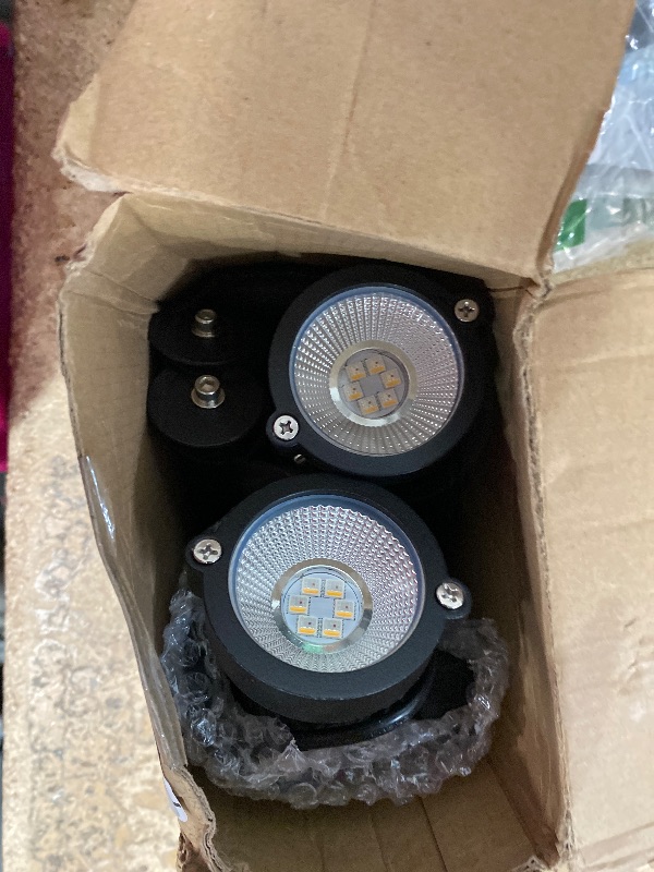 Photo 1 of **SEE NOTES***FZWLE Spot Lights Indoor, 5W RGBW Uplighting 16 Color Changing Up Lights Indoor with Remote Control, Plant Spotlight Decorative (2 Pack with Base and Stake)