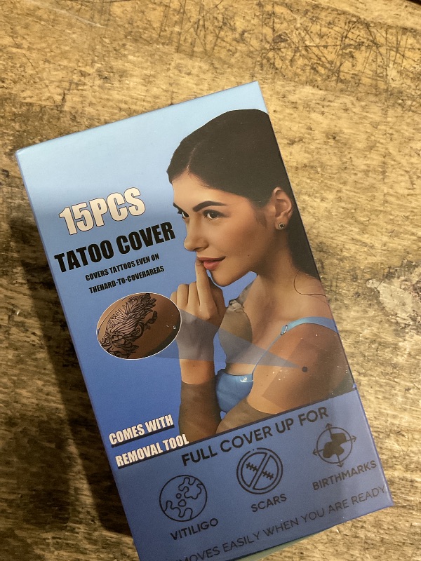 Photo 1 of ?30Pcs?Tattoo Cover Up Patch and Removal Sticker ?Invisible & Breathable?for All Skin Tones?Suitable for Tattoo Scar and Birthmarks