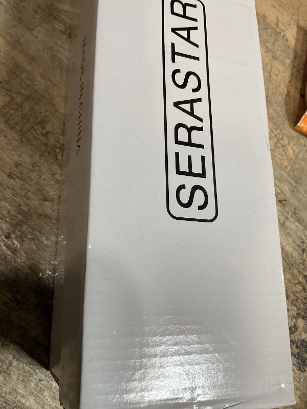 Photo 1 of (used) SERASTAR Wedge Sandals for Women Dressy - White Summer Low Platform Sandals - Size 10