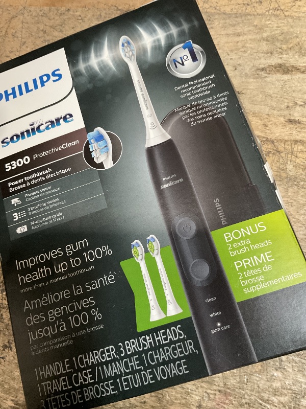 Photo 1 of (missing pieces) Philips Sonicare ProtectiveClean 5300 Rechargeable Electric Toothbrush, with Pressure Sensor, 3 Cleaning Modes