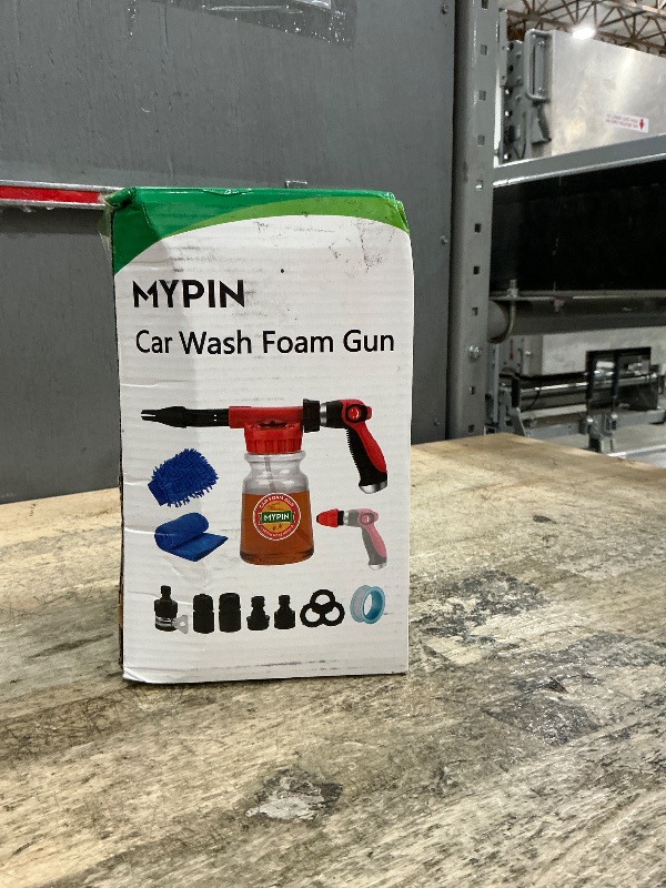 Photo 1 of 16 IN 1 Car Wash Foam Gun, Foam Cannon, Adjustable Hose Wash Sprayer with 2.5 to 6 Bars Foam Blaster, Suitable for Car Cleaning and Garden Use with 1/2” Quick Connector