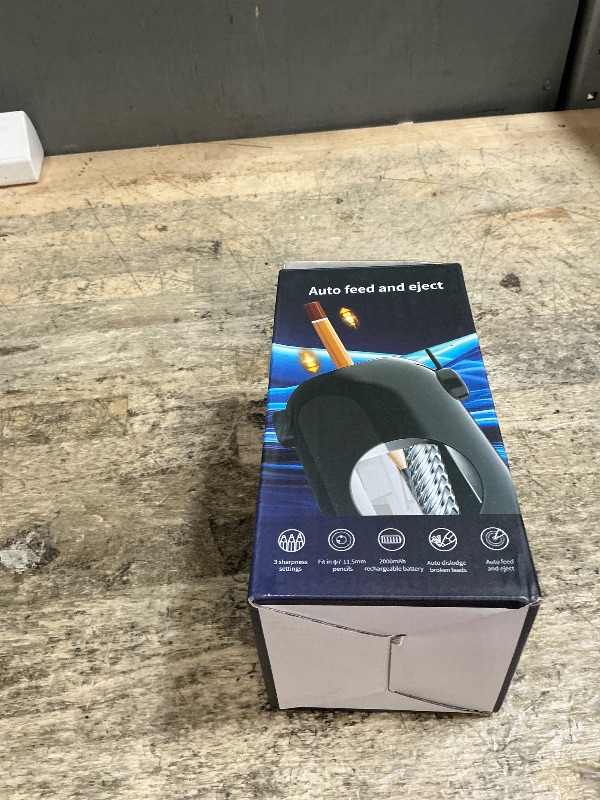 Photo 1 of ***FOR PARTS ONLY/NON-FUNCTIONAL*** AFMAT PSX5 Electric Pencil Sharpener for Colored Pencils 7-11.5mm, Robot Pencil Sharpener, Fully Automatic Rechargeable Hands-Free Pencil Sharpeners for Large Pencils, Home, Classroom, Black