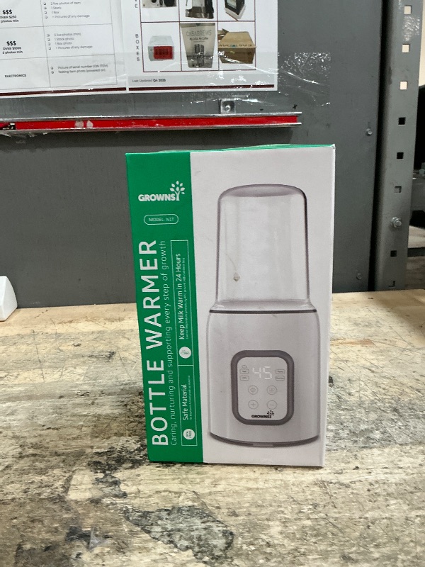 Photo 1 of **MISSING ASSEMBLY PIECE (HOLDER FOR BOTTLE) ** Bottle Warmer, GROWNSY 8-in-1 Fast Baby Milk Warmer with Timer for Breastmilk or Formula, Accurate Temperature Control, with Defrost, Sterili-zing, Keep, Heat Baby Food Jars Function