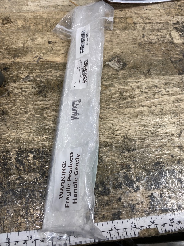 Photo 1 of 1 Pcs Acrylic Wall Mounted Necklaces Organizer with 6 Hooks Clear Adhesive Jewelry Wall Mount Hanging Hooks for Necklaces Bracelets Rings Chains