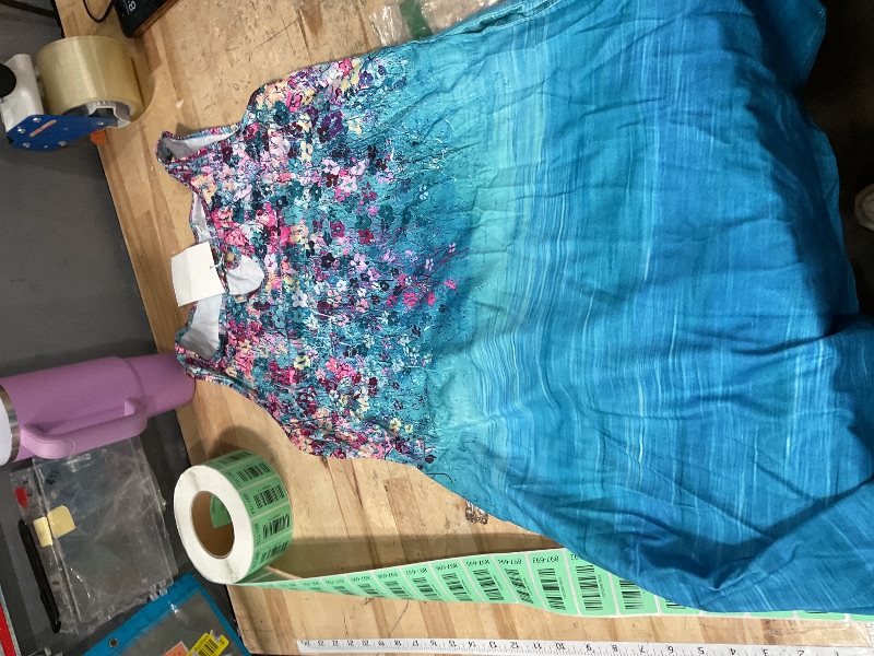 Photo 1 of *PHOTO FOR REFERENCE* ETCYY NEW Summer Dresses for Women Trendy Boho Floral Print Sundresses Sleeveless Beach Cover Up Dress with Pockets SMALL