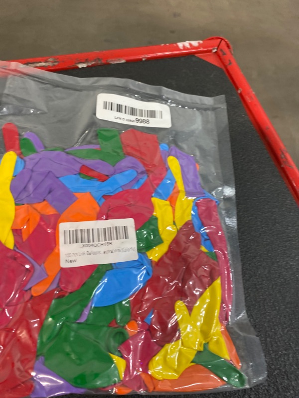 Photo 1 of 100 Pcs Colorful Link Balloons, 6 Inch Rainbow Quick Linking Latex Balloon, Chain Balloons Colorful Latex Balloon with Tails for Birthday Wedding Party DecorationsLPNO403971750
