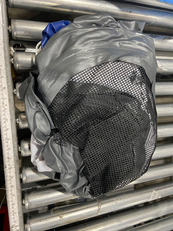 Photo 2 of INTEX 58825EP River Run 1 Inflatable Floating Lounge: Comfortable Backrest – Built-in Cup Holders – Durable Grab Handles – All Around Grab Rope – 220lb Weight Capacity– Blue