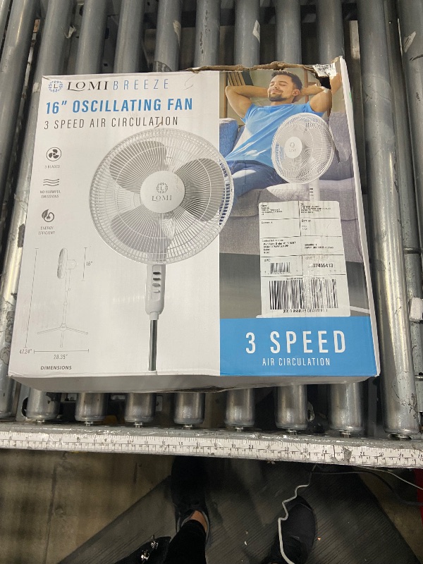 Photo 1 of 
LOMI 16" Oscillating Stand Up Fan