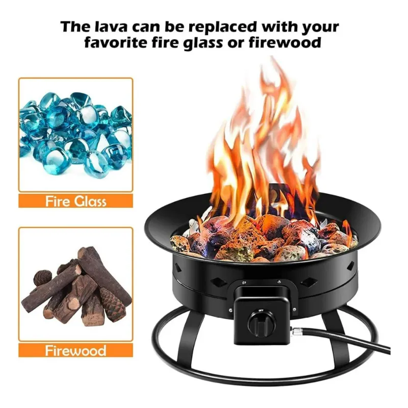 Photo 1 of  "Hill top gear portable propane gas fire pit