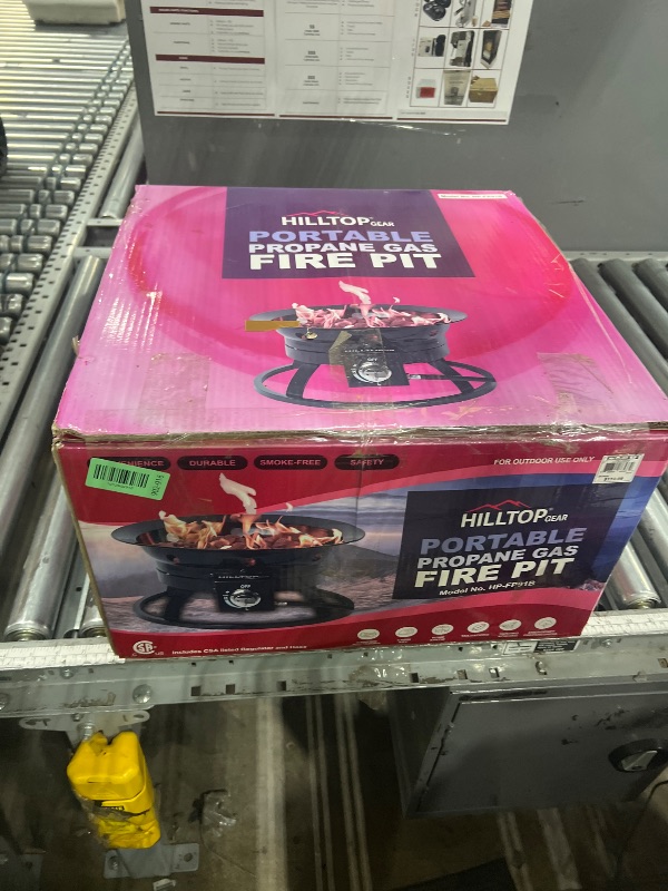 Photo 1 of  "Hill top gear portable propane gas fire pit