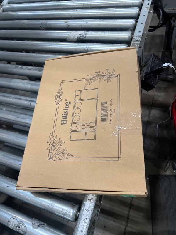 Photo 1 of ***FACTORY SEALED***9 PCS Acacia Wood Cheese Board and Knife Set Large Charcuterie Platter Meat Cheese and Cracker Tray Vegetarian Fruit Snack Boards Food Serving Tray Grazing Board Magnetic Charcuterie Boards Gift Set