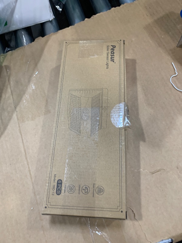 Photo 1 of [6 Packs] Solar Lights Outdoor Motion Sensor Solar Security Lights Waterproof with 3 Lighting Modes Solar Powered Wall Lights Outside for Garden Fence Yard Deck