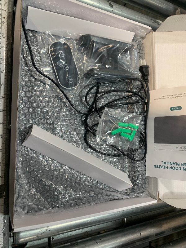 Photo 1 of TIMEBAL 2025 Smart Chicken Coop Heater with Adjustable Temperature Remote Control, 200 Watts Radiant Heat Flat Panel Heaters for Winter Heating,Adaptable to Timer and Temp Controllers,Black