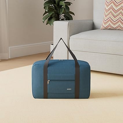 Photo 1 of ***HAS A FABRIC TEAR NEAR ZIPPER FROM BOX CVUTTER*** For Spirit Airlines Personal Item Bag 18x14x8 Foldable Travel Duffel Bag Tote Carry on Luggage Duffle Overnight for Women and Men