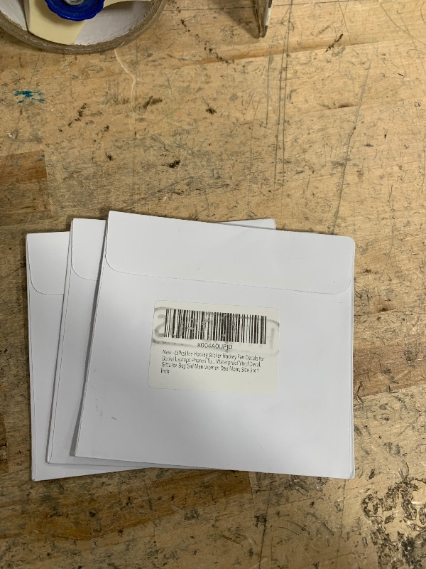 Photo 1 of (3Pcs) Hockey Stickers Ice Hockey Vinyl Decals Waterproof Sticker for Water Bottles Scrapbooks Laptops Phone Cases Tumblers, Hockey Gifts for Boys Girls Team Men Women, 3 x 1 Inch SET OF 3