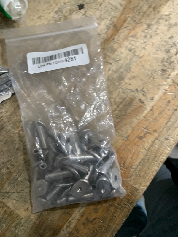 Photo 1 of [Patent Design] CKE 40 Pack 45 Degree T316 Marine Grade Stainless Steel Angle Beveled Protector Sleeves Wood Post Protector for 1/8" Wire Rope Cable Railing, Come with a Free Drill Bit