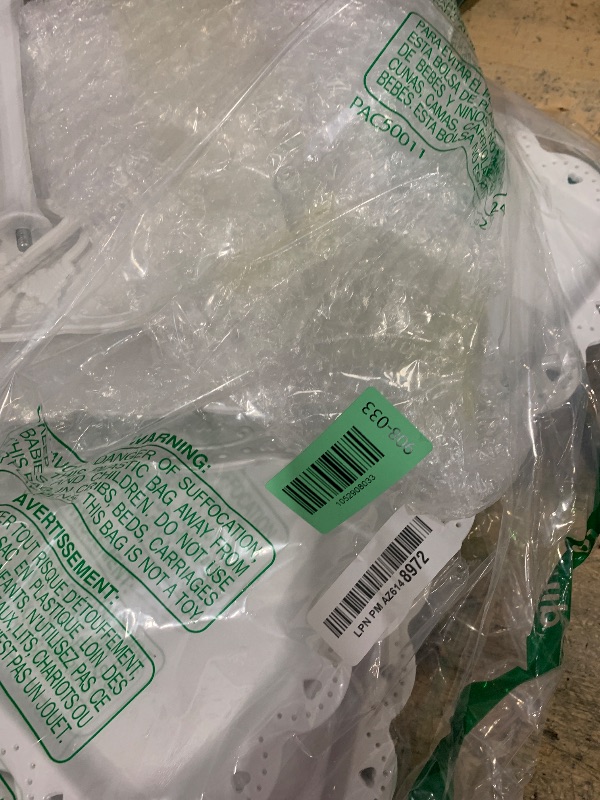 Photo 1 of 10 Pcs Cake Stand White Plastic Dessert Table Display Set 4 Pcs 3 Tired Cupcake Stand Cookie Tray Rack Serving Tray Cake Display Tower and 6 Pcs Dessert Trays for Wedding Baby Shower Tea Party (White)