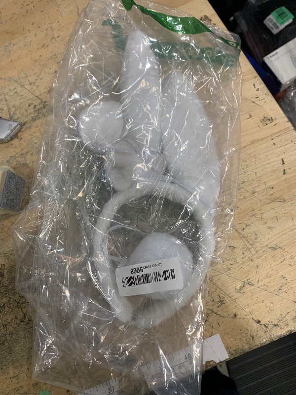 Photo 1 of **TAIL PART BROKEN**BinaryABC Bunny Rabbit Costume Set,Ears Headband Bow Ties Tail Set,Halloween Costume Assesories(White)