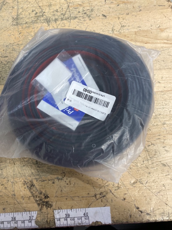 Photo 1 of ?New Upgrade? Weather Stripping Door Seal, Silicone Door Weather Stripping for Door Frame & Window, SelfAdhesive Weatherstripping Insulation Soundproof Strip, Suit for 4-7mm Gap (33FT Black)