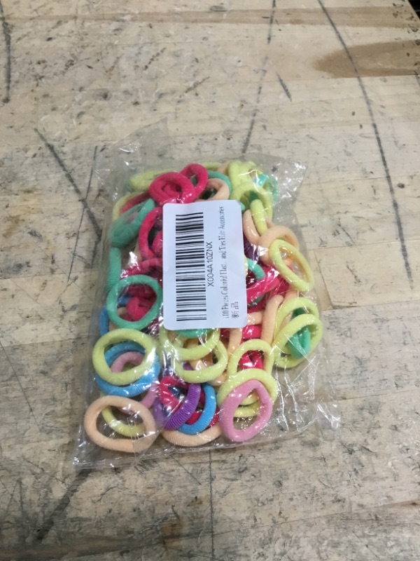Photo 1 of 100 Pieces Colorful Elastic Hair Ties Mini Hair Bands Tiny Rubber Bands,Colorful No Damage Soft Ponytail Holders Elastic Hair Bands Hair Accessories for Girls Elastics and Ties Hair Accessories