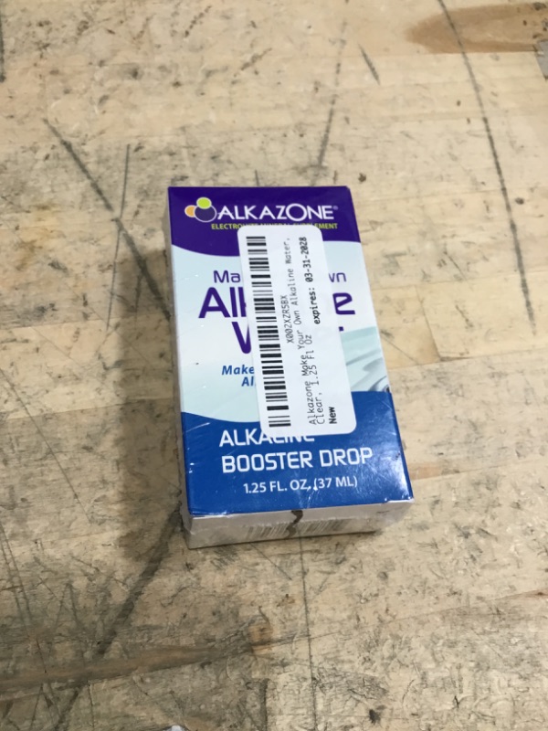 Photo 1 of *3/2028* Alkazone Make Your Own Alkaline Water, Clear, 1.25 Fl Oz