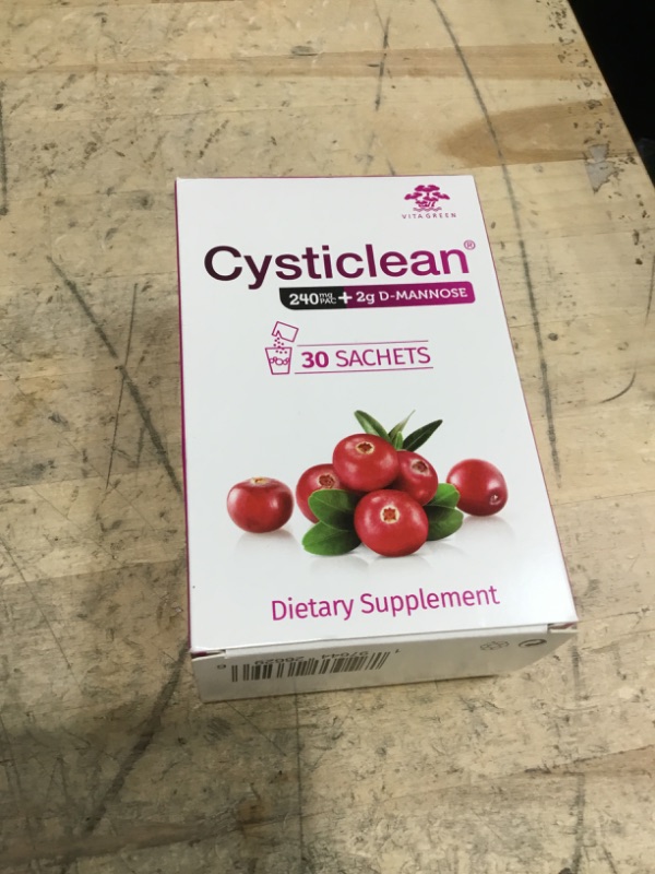 Photo 1 of *7/2027* Cysticlean 240mg PAC + D-Mannose 2g