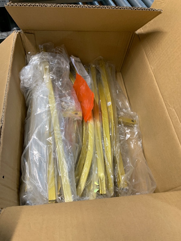 Photo 1 of ***PARTS ONLY*****HEMMOTOP Metal Arch Backdrop Stand, Set of 3 (7.2ft / 6.6ft / 6ft) Wedding Arch Stand for Party, Birthday, Baby Shower - Background Arched Frame for Garden Decor, Gold Flower Arches Stands, 3 Pieces