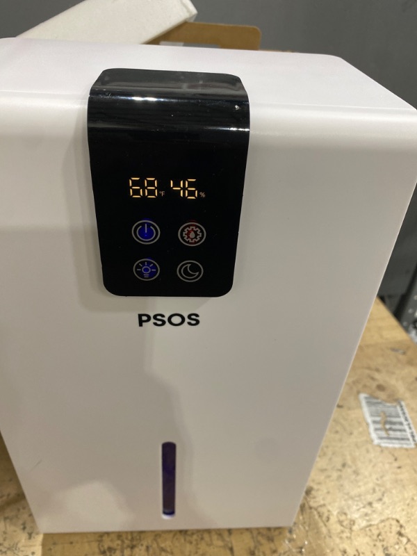 Photo 1 of ***FOR PARTS ONLY/ NON-FUNCTIONAL*** Dehumidifier, Dehumidifiers for Home, 98 OZ Water Tank, (1000 sq.ft) Quiet Dehumidifier for Basement Bedroom Bathroom with Humidity Display, Auto Shut Off, Relaxing 7 Color Ambient Light(White) **TESTED**